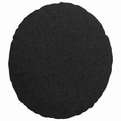 Coussins de siège 2 pcs Noir Ø40 x 13 cm tissu 519651519651