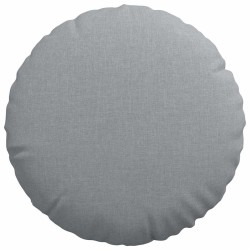 Coussins de siège 2 pcs Gris clair Ø40 x 13 cm tissu 519653519653