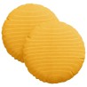 Coussins de siège 2 pcs Jaune clair Ø30 x 13 cm 519654519654