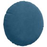 Coussins de siège 2 pcs Bleu Ø30 x 13 cm Velours 519656519656