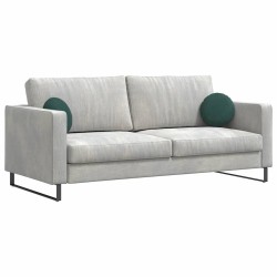 Coussins de siège 2 pcs Vert foncé Ø30 x 13 cm Velours 519658519658