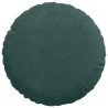 Coussins de siège 2 pcs Vert foncé Ø30 x 13 cm Velours 519658519658