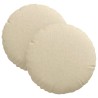Coussins de siège 2 pcs Crème Ø30 x 13 cm tissu 519660519660