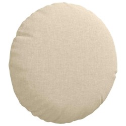 Coussins de siège 2 pcs Crème Ø30 x 13 cm tissu 519660519660