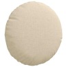 Coussins de siège 2 pcs Crème Ø30 x 13 cm tissu 519660519660