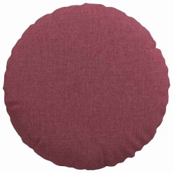 Coussins de siège 2 pcs Bordeaux Ø40 x 13 cm tissu 519662519662
