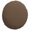 Coussins de siège 2 pcs Marron Ø40 x 13 cm tissu 519663519663