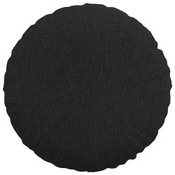 Coussins de siège 2 pcs Noir Ø50 x 19 cm tissu 519666519666