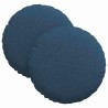 Coussins de siège 2 pcs Bleu Ø30 x 13 cm tissu 519668519668