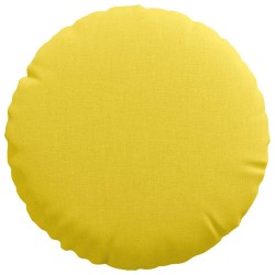 Coussins de siège 2 pcs Jaune clair Ø30 x 13 cm tissu 519669519669
