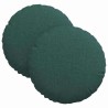 Coussins de siège 2 pcs Vert foncé Ø30 x 13 cm tissu 519670519670