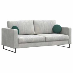 Coussins de siège 2 pcs Vert foncé Ø30 x 13 cm tissu 519670519670