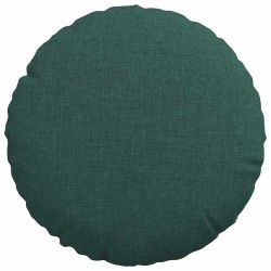 Coussins de siège 2 pcs Vert foncé Ø30 x 13 cm tissu 519670519670
