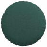 Coussins de siège 2 pcs Vert foncé Ø30 x 13 cm tissu 519670519670