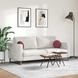 Coussins de siège 2 pcs Bordeaux Ø30 x 13 cm tissu 519672519672