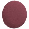 Coussins de siège 2 pcs Bordeaux Ø30 x 13 cm tissu 519672519672