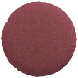 Coussins de siège 2 pcs Bordeaux Ø30 x 13 cm tissu 519672519672