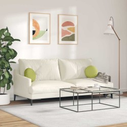 Coussins de siège 2 pcs Vert clair Ø30 x 13 cm tissu 519675519675