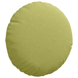 Coussins de siège 2 pcs Vert clair Ø30 x 13 cm tissu 519675519675