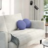 Coussins de siège 2 pcs Bleu denim Ø30 x 13 cm tissu 519676519676