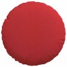 Coussins de siège 2 pcs Rouge Ø30 x 13 cm tissu 519678519678