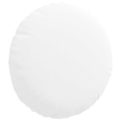 Coussins de siège 2 pcs Blanc Ø30 x 13 cm tissu 519679519679