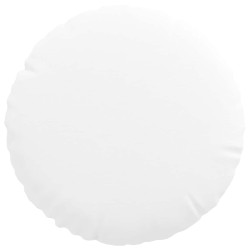 Coussins de siège 2 pcs Blanc Ø30 x 13 cm tissu 519679519679