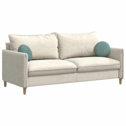 Coussins de siège 2 pcs Vert Mer Ø30 x 13 cm Velours 519680519680