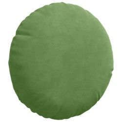 Coussins de siège 2 pcs Vert clair Ø30 x 13 cm Velours 519681519681