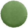 Coussins de siège 2 pcs Vert clair Ø30 x 13 cm Velours 519681519681