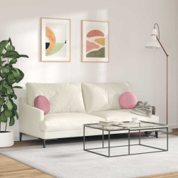 Coussins de siège 2 pcs Rose Ø30 x 13 cm Velours 519683519683