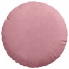 Coussins de siège 2 pcs Rose Ø30 x 13 cm Velours 519683519683