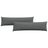 Coussins de canapé 2 pcs Gris foncé 145 x 40 cm tissu 519684519684