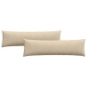 Coussins de canapé 2 pcs Crème 145 x 40 cm tissu 519685519685
