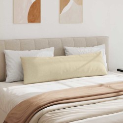 Coussins de canapé 2 pcs Crème 145 x 40 cm tissu 519685519685