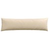 Coussins de canapé 2 pcs Crème 145 x 40 cm tissu 519685519685
