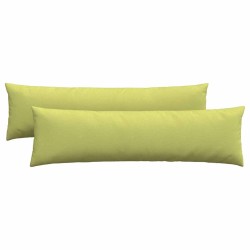 Coussins de canapé 2 pcs Vert clair 145 x 40 cm tissu 519686519686