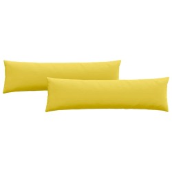 Coussins de canapé 2 pcs Jaune clair 145 x 40 cm tissu 519687519687