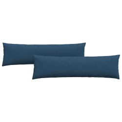 Coussins de canapé 2 pcs Bleu 145 x 40 cm tissu 519688519688