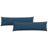 Coussins de canapé 2 pcs Bleu 145 x 40 cm tissu 519688519688