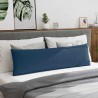 Coussins de canapé 2 pcs Bleu 145 x 40 cm tissu 519688519688