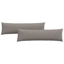 Coussins de canapé 2 pcs Taupe 145 x 40 cm tissu 519689519689