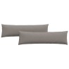 Coussins de canapé 2 pcs Taupe 145 x 40 cm tissu 519689519689