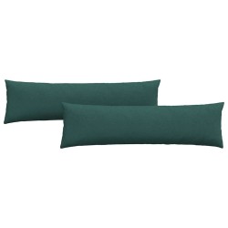 Coussins de canapé 2 pcs Vert foncé 145 x 40 cm tissu 519691519691