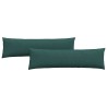 Coussins de canapé 2 pcs Vert foncé 145 x 40 cm tissu 519691519691