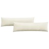 Coussins de canapé 2 pcs Crème 145 x 40 cm 519692519692