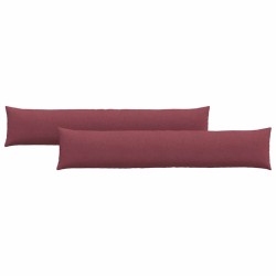 Coussins de canapé 2 pcs Bordeaux 200 x 40 cm tissu 519695519695