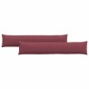 Coussins de canapé 2 pcs Bordeaux 200 x 40 cm tissu 519695519695