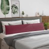 Coussins de canapé 2 pcs Bordeaux 200 x 40 cm tissu 519695519695