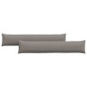 Coussins de canapé 2 pcs Taupe 200 x 40 cm tissu 519696519696